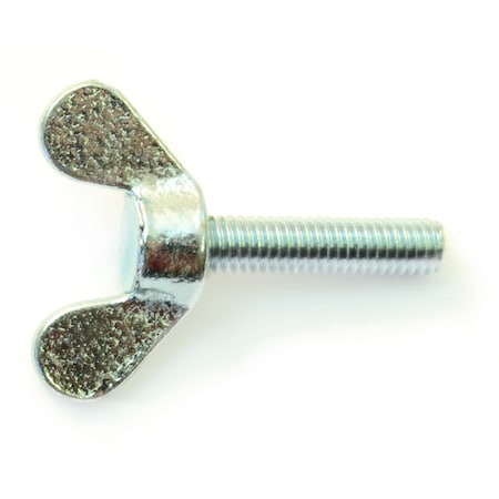 Midwest Fastener Thumb Screw, M1 Thread Size, Zinc Plated Steel, 25 mm Lg, 6 PK 31371